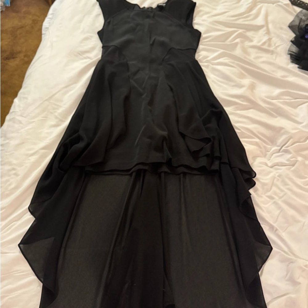 Bebe Black High Low Dress